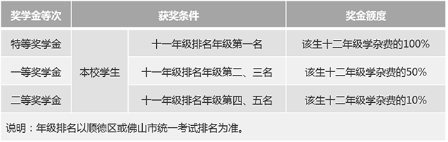 十一年级奖学金