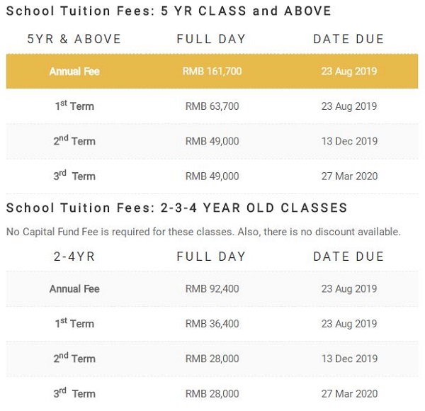 深圳蛇口科爱赛国际学校学费