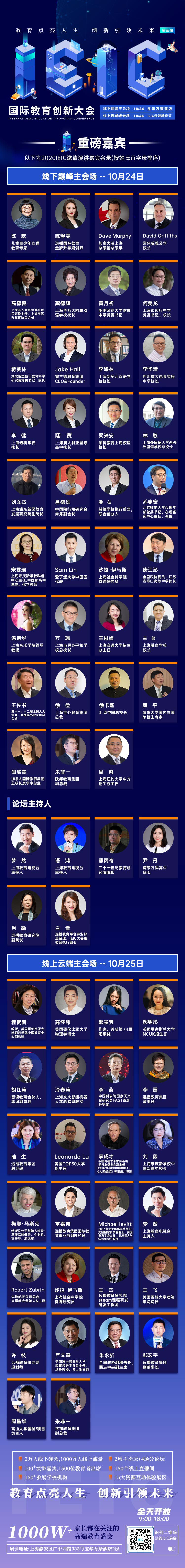 2020IEIC国际教育创新大会重磅嘉宾