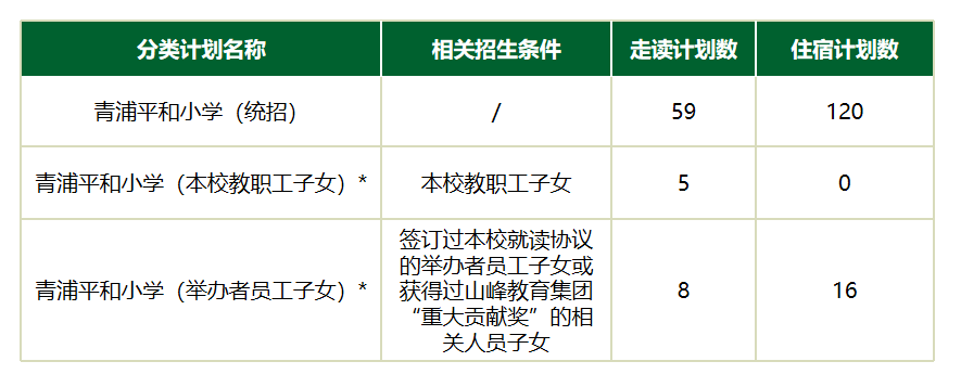 小学招生计划