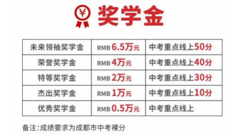 石室天府中学国际部日本课程项目奖学金