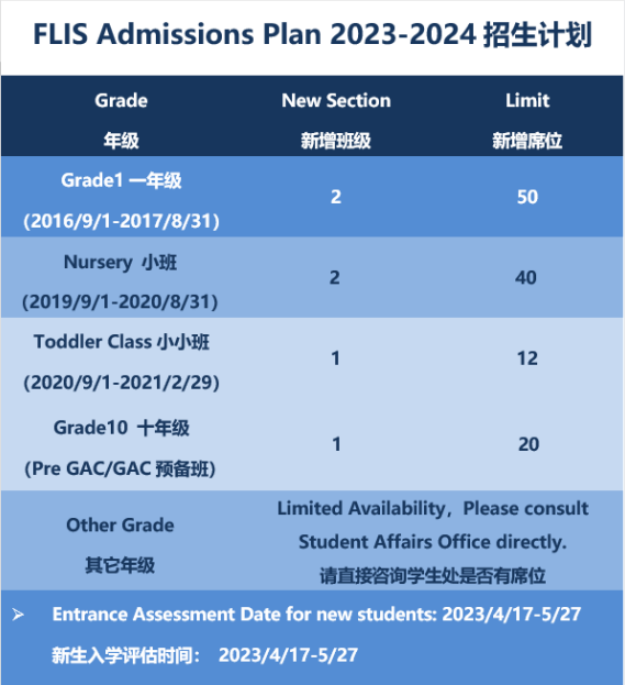 福州西湖国际学校2023-2024秋季学期招生