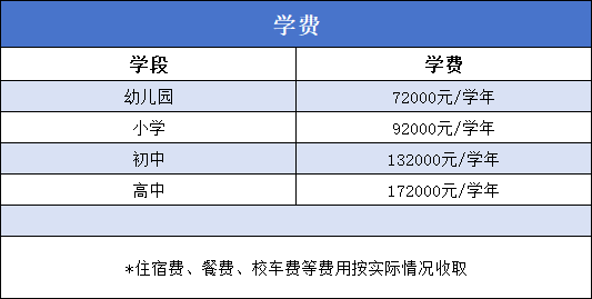 广州暨大港澳子弟学校2024年秋季招生学费