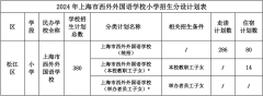 上海市西外外国语学校2024学年小学招生简章