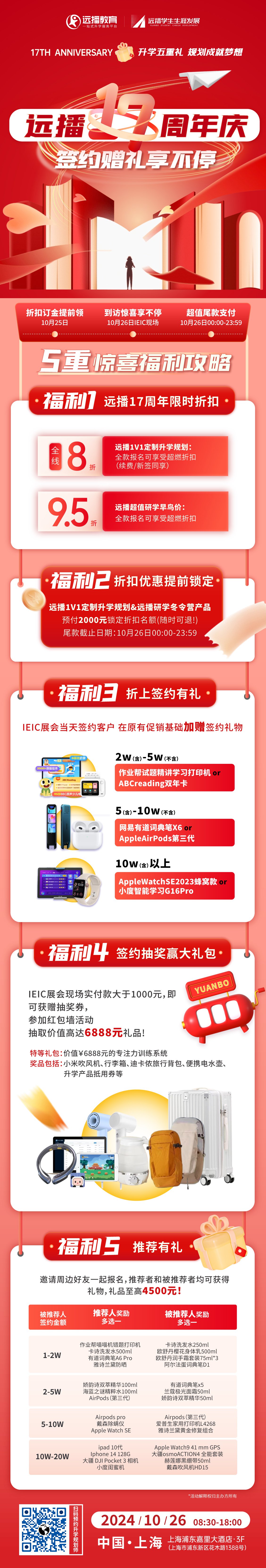 远播17周年庆，大会现场可解锁五重惊喜福利